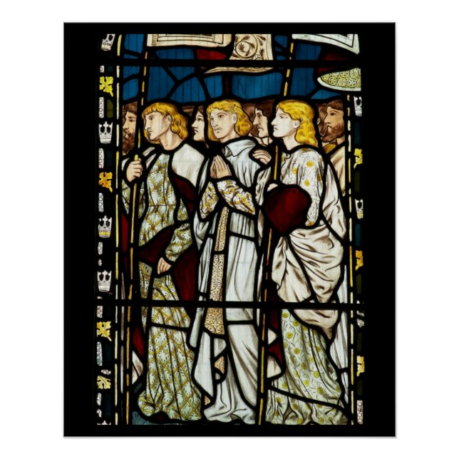 Poster William Morris design, Tous les Saints (Devant)