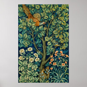 Poster William Morris et John Henry Dearle's Pheasant
