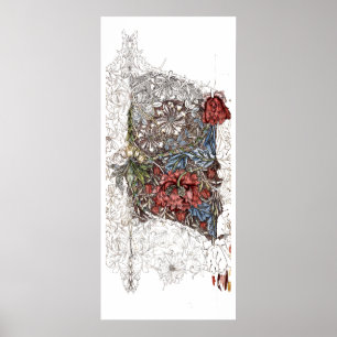 Poster William morris fleurs élégante illustration floral