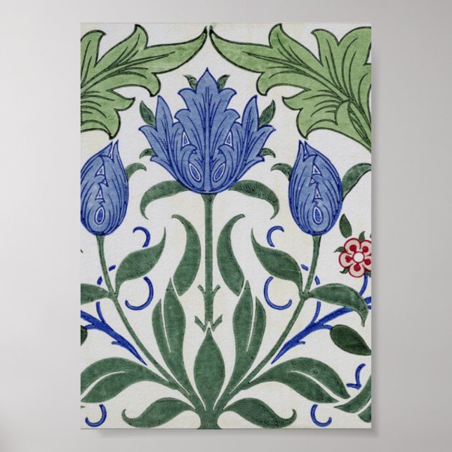 Poster William Morris - Fond d'écran floral (Devant)