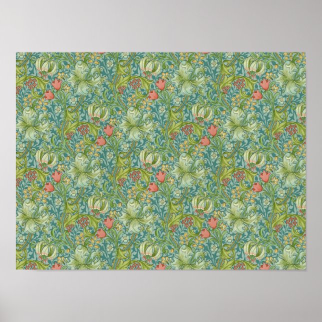 Poster William Morris "Golden Lily" 1 (Devant)
