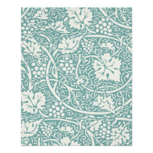 Poster William Morris Grape Motif Turquoise Turquoise