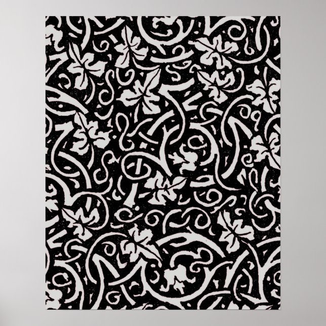Poster William Morris Grapevine Motif de fond d'écran (Devant)