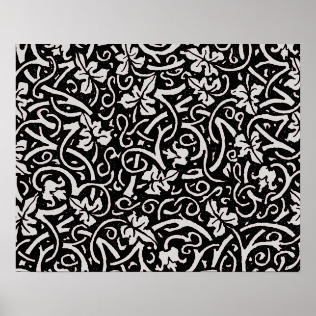 Poster William Morris Grapevine Motif de fond d'écran (Devant)