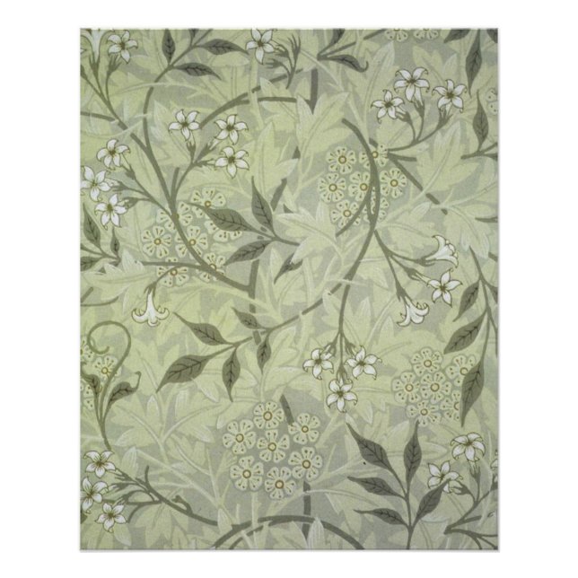 Poster William Morris Jasmine Botanique (Devant)