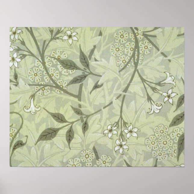 Poster William Morris Jasmine Botanique (Devant)