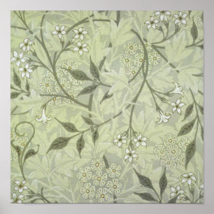 Poster William Morris Jasmine Botanique Antique Vintage