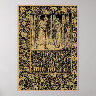 Poster William Morris Kelmscott Press page 1896