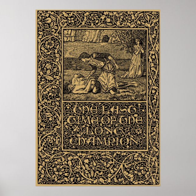 Poster William Morris Kelmscott Press page 1896 (Devant)