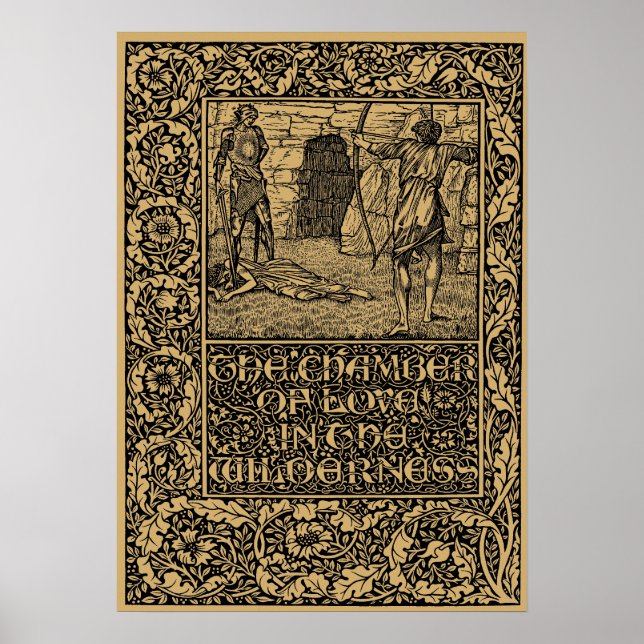 Poster William Morris Kelmscott Press page 1896 (Devant)