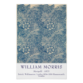 Poster William Morris Marigold 1875 Art Botanique Vintage