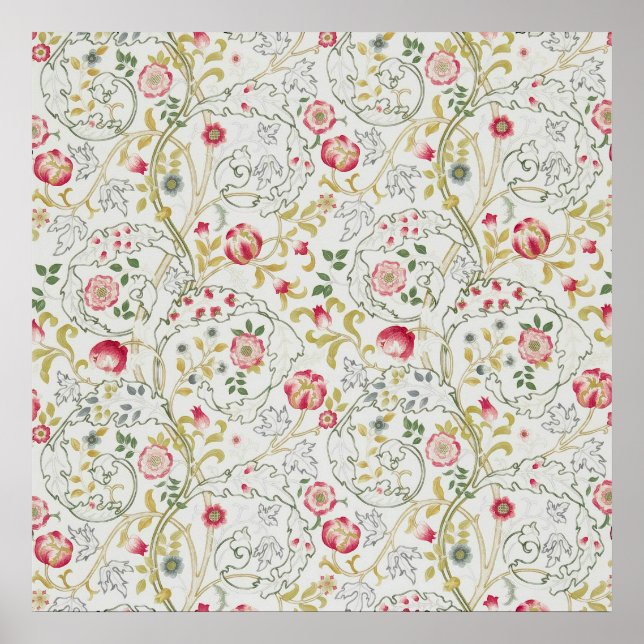 Poster William Morris - Mary Isabel Conception de broderi (Devant)