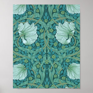 Poster William Morris - Motif de Pimpernel Vert