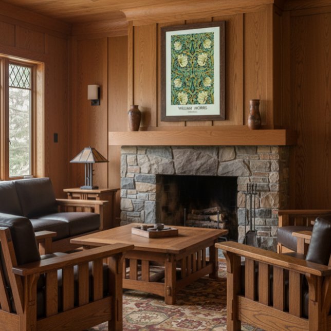 Poster William Morris Pimperrnel Style de mission (Créateur téléchargé)