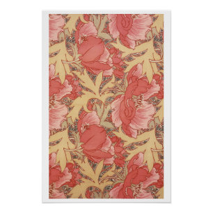 Poster William Morris Poppies Floral Art
