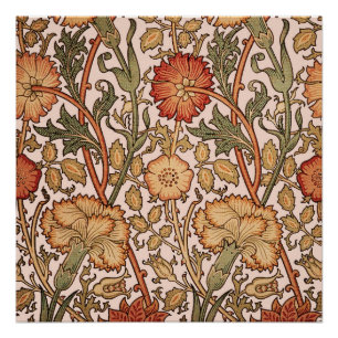 Poster William Morris Rose Flower Fond d'écran Motif