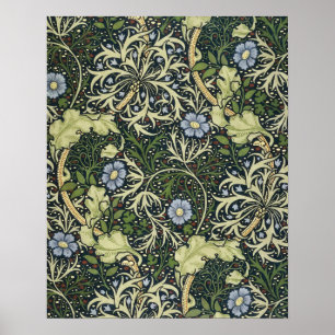 Poster William Morris Seaweed Pattern Floral Vintage