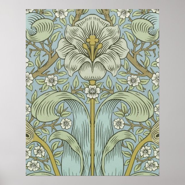 Poster William Morris Spring Motif classique épais (Devant)