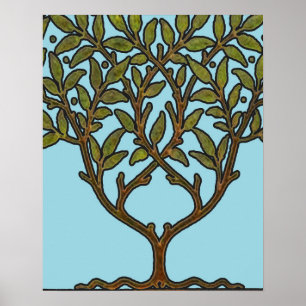 Poster William Morris Tree Frieze Fond d'écran floral