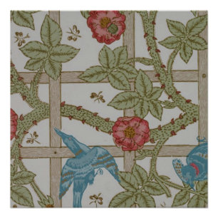 Poster William Morris Trellis Wallpaper Art