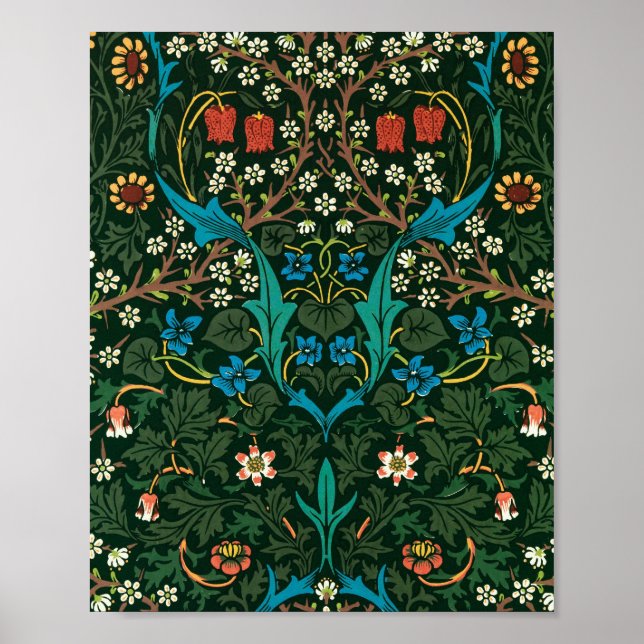 Poster William Morris Tulip célèbre motif (Devant)