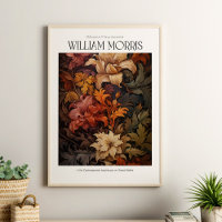 William Morris Vintage Terracotta Fleurs d'automne