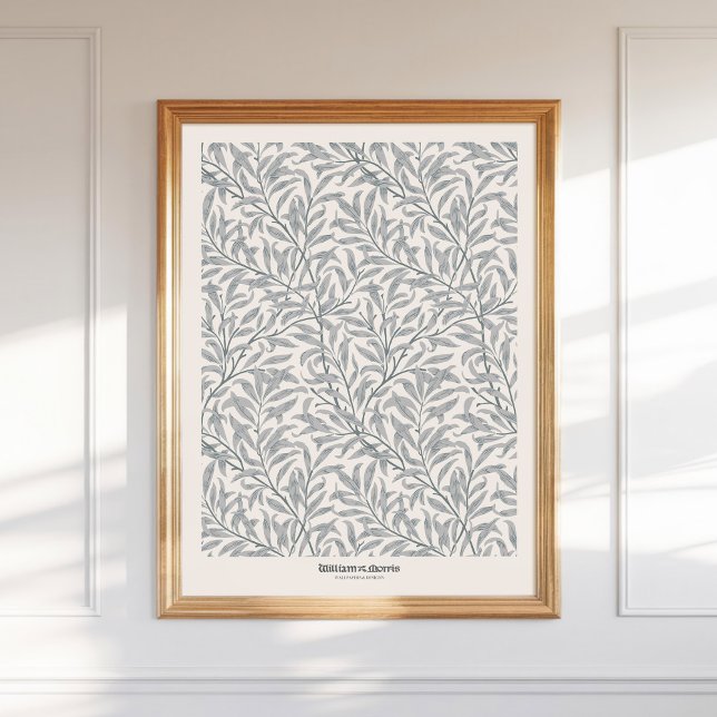 Poster William Morris Willow Bough Grey Art (Créateur téléchargé)