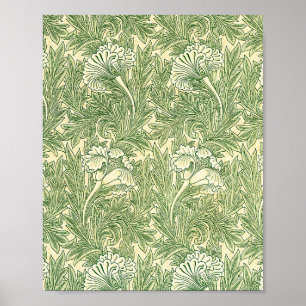 Poster William Morris's Tulip famous pattern