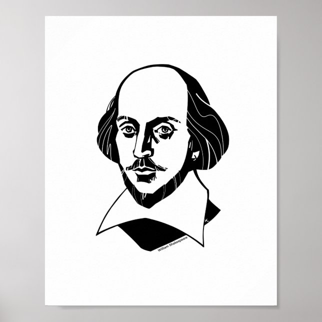 Poster William Shakespeare (Devant)