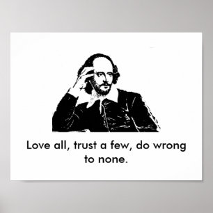 Poster William Shakespeare