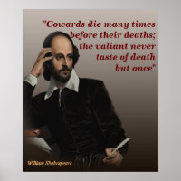 William Shakespeare Citation Sur Les Cowards Et La