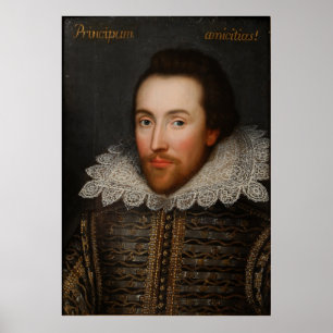 Poster William Shakespeare Cobbe Portrait vers 1610