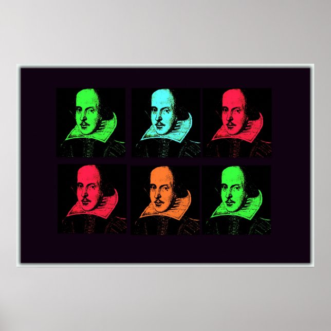 Poster William Shakespeare Collage (Devant)