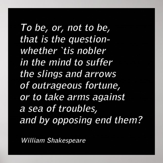 Poster William Shakespeare`s "Hamlet" (Devant)