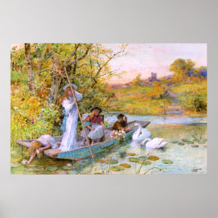 Poster William Stephen Coleman : Le canotage
