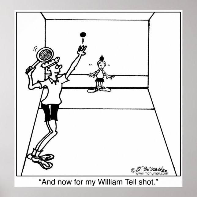 Poster William Tell Racquetball (Devant)