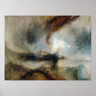 Poster William Turner - Tempête de neige