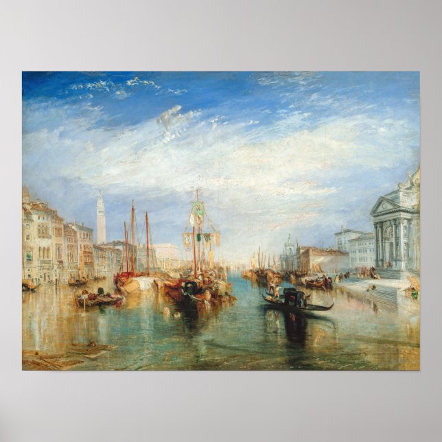 Poster William Turner - Venice Porch Madonna della Salute (Devant)