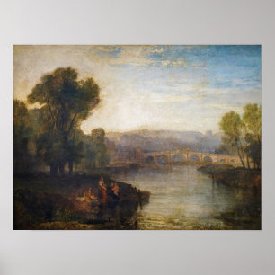Poster William Turner - Vue sur Richmond Hill et le pont