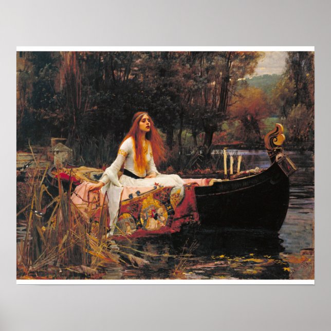 Poster William Waterhouse - La Dame De Shalott (Devant)