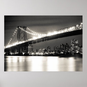 Poster Williamsburg bridge à New York