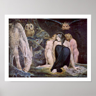 Poster Willim Blake - Hecate ; Nuit de la joie