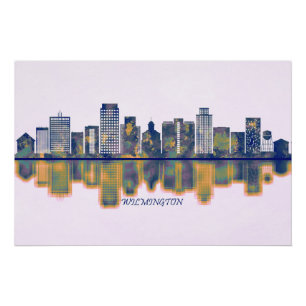 Poster Wilmington Skyline
