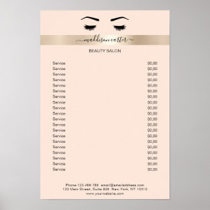 Poster Wimpern Augenbrauen