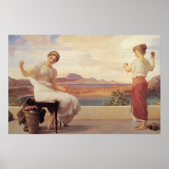 Poster Winding the Skein - Lord Frederic Leighton (Devant)