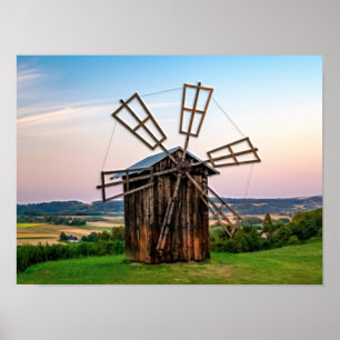 Poster Windmill Outhouse
