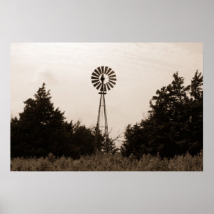 Poster Windmill, Viersen Ranch