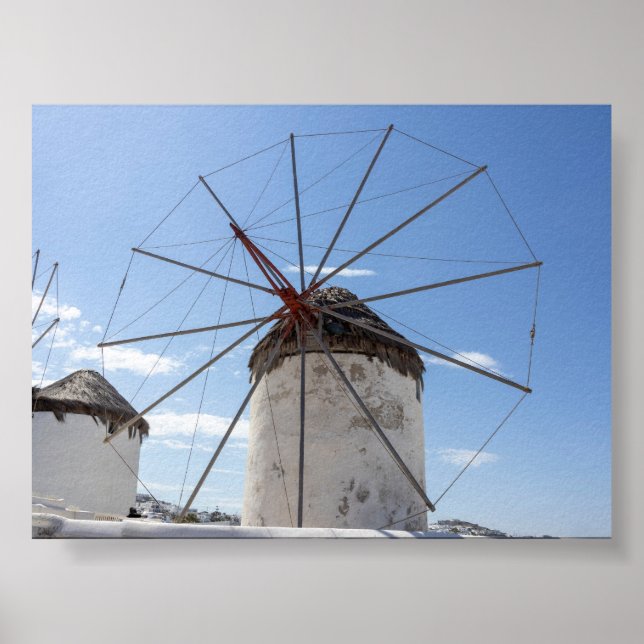 Poster Windmills of Mykonos (Devant)