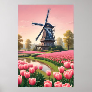 Poster Windmills Pays-Bas
