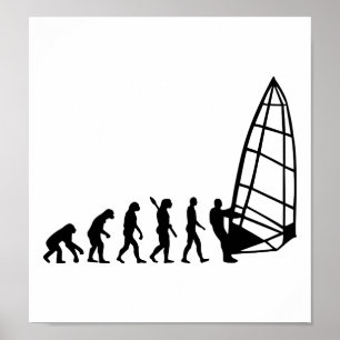 Poster Windsurfing evolution
